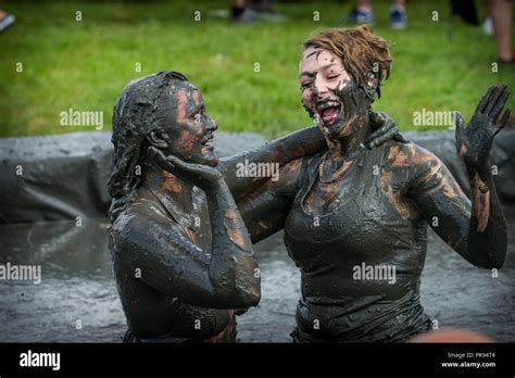 women mud wrestling